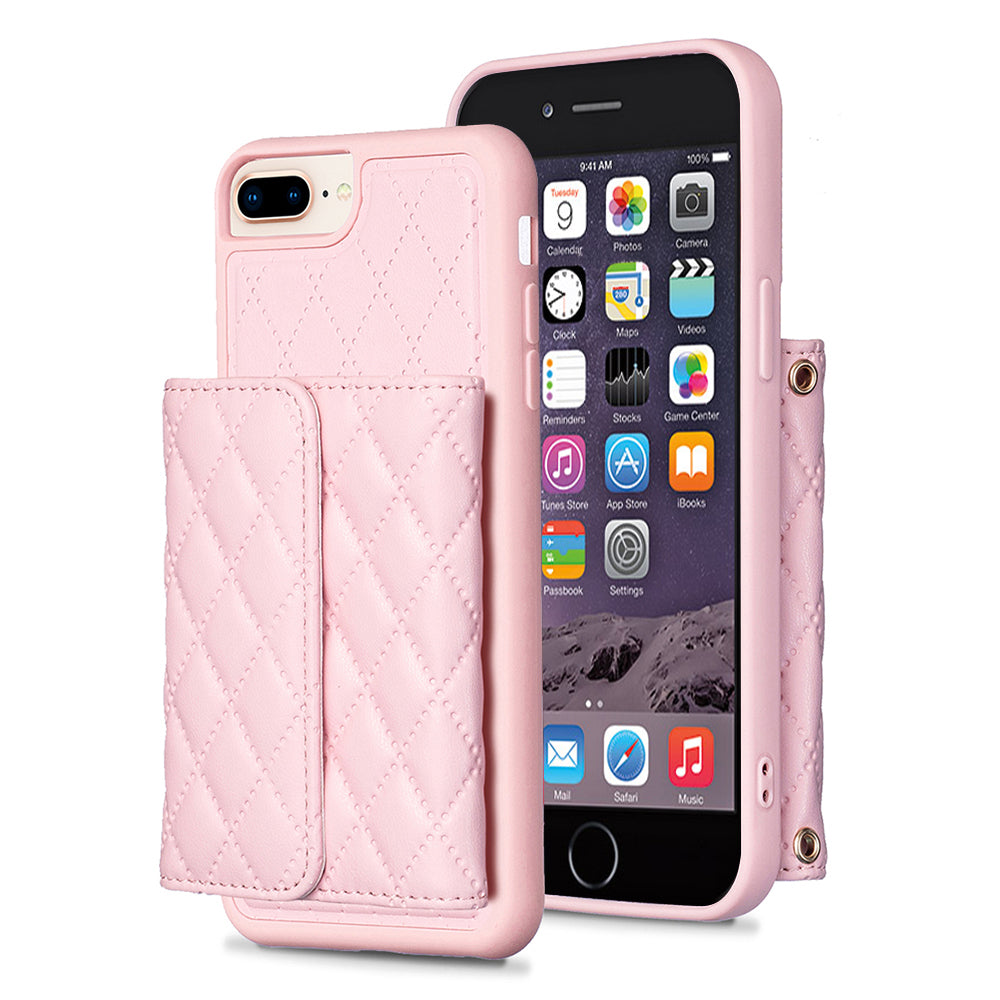 BF23-Style Phone Case for iPhone 6 Plus 6s Plus 7 Plus 8 Plus Card Holder Kickstand Leather+TPU Cover BF23-Style Phone Case for iPhone 6 Plus 6s Plus 7 Plus 8 Plus Card Holder Kickstand Leather+TPU Cover